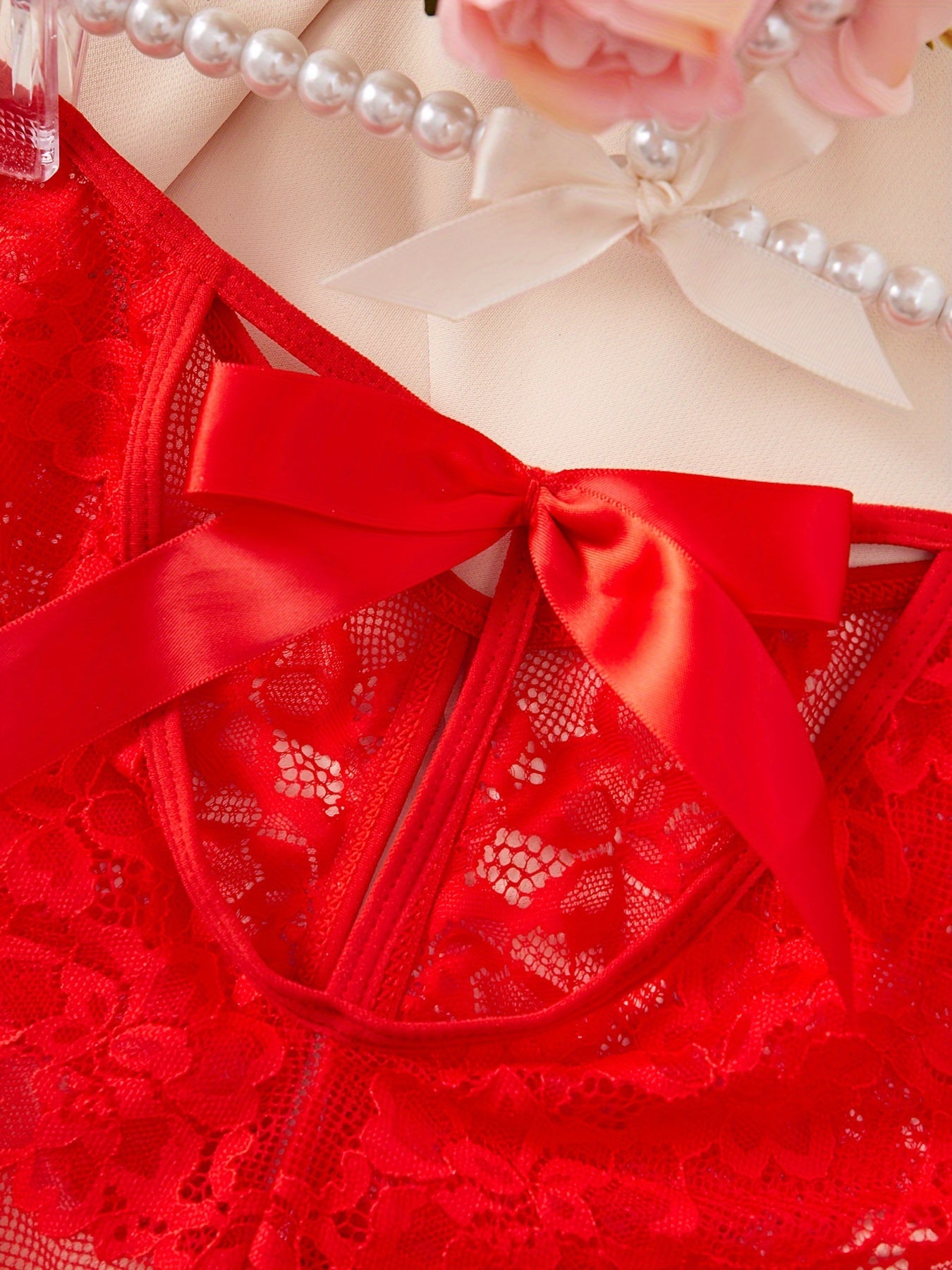 Lace Bow Panties Women's Lingerie Soft Cotton Underwear