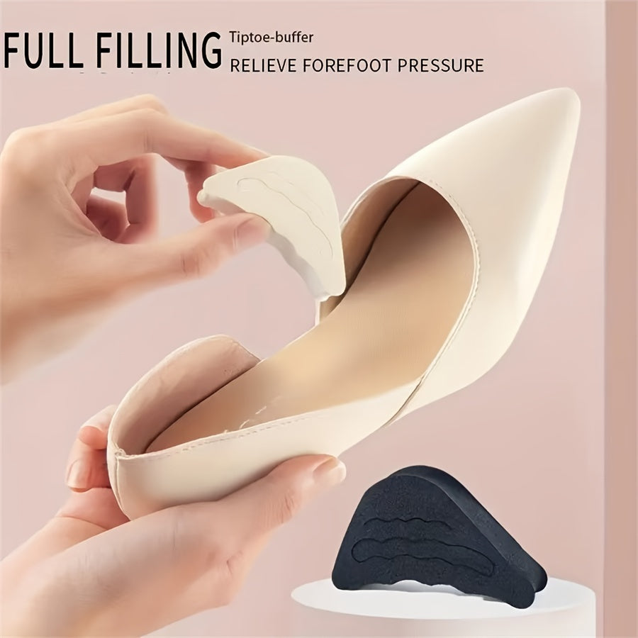 Women's EVA Foam Toe Inserts Adjustable Forefoot Cushions Beige