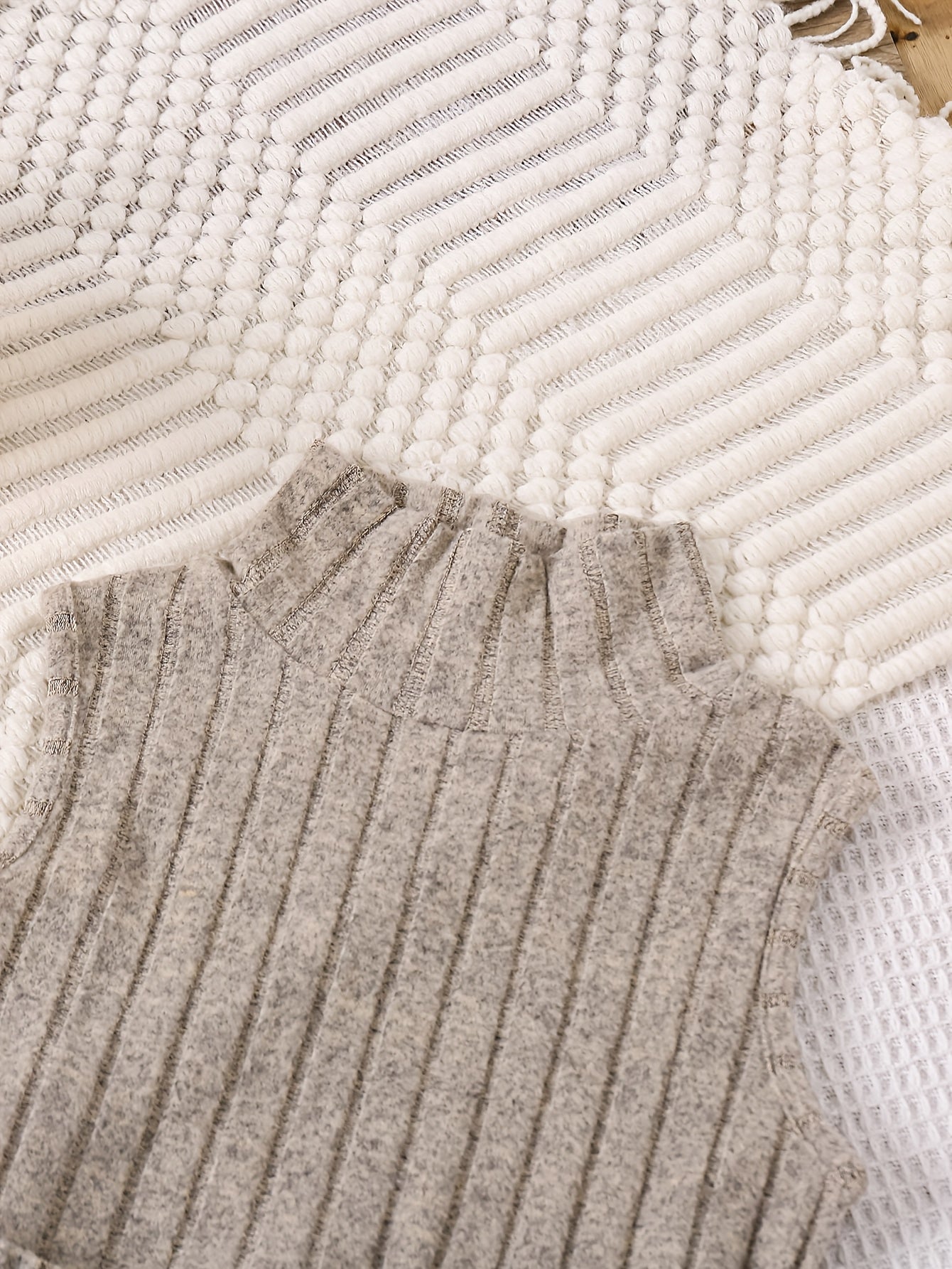 Девочкиный вязаный кардиган с длинными рукавами, топ и штаны для весны и осени, повседневный уличный стиль