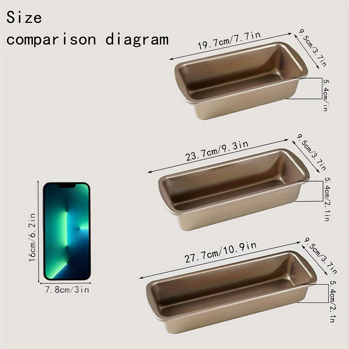 Nonstick Bread Pan for Baking Loaves Toast and Cake Oven Bakeware Kitchen Accessory