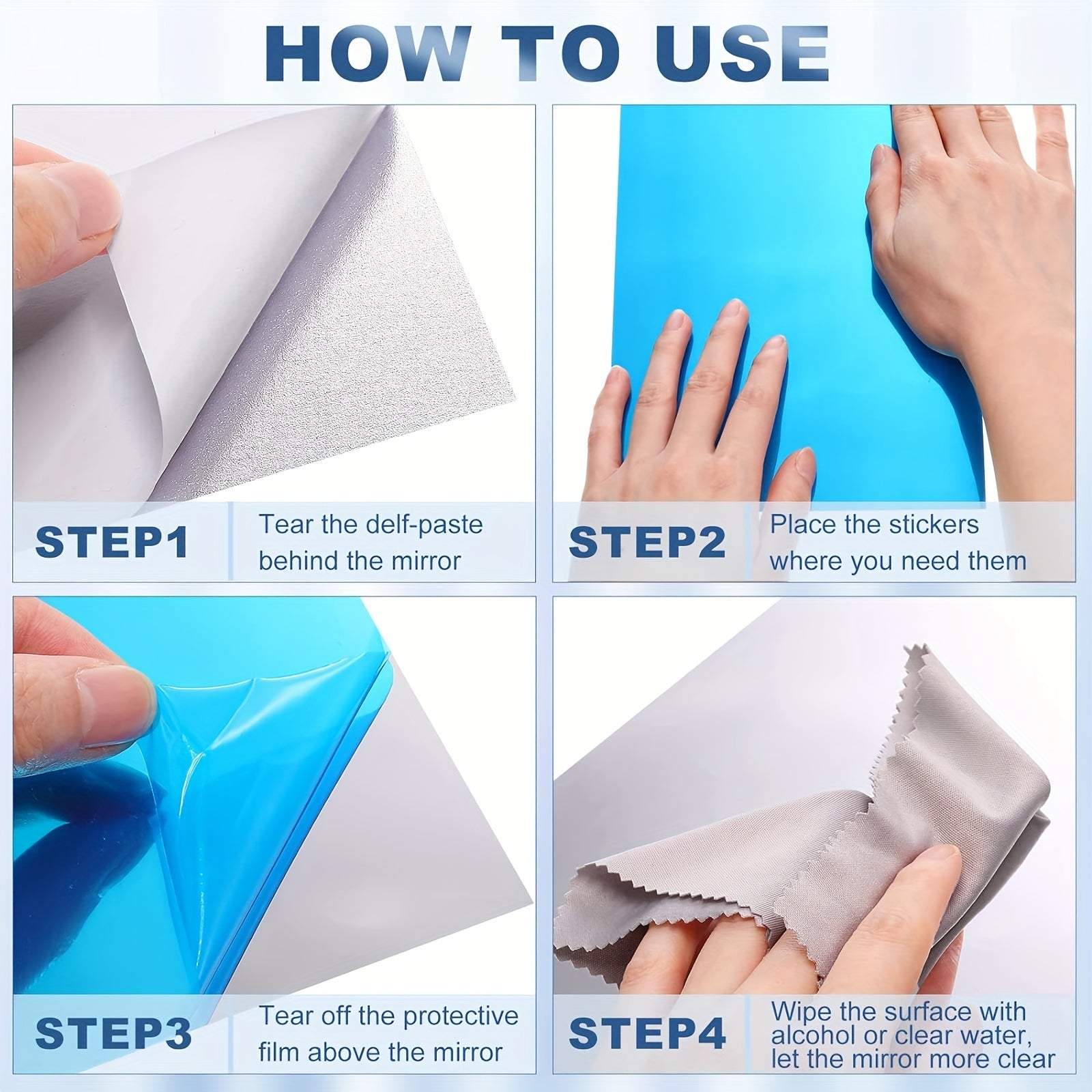 10 moslashuvchan o'z-o'zini yopishtiradigan oynali stikerlar devor bezaklari uchun uy va maktab