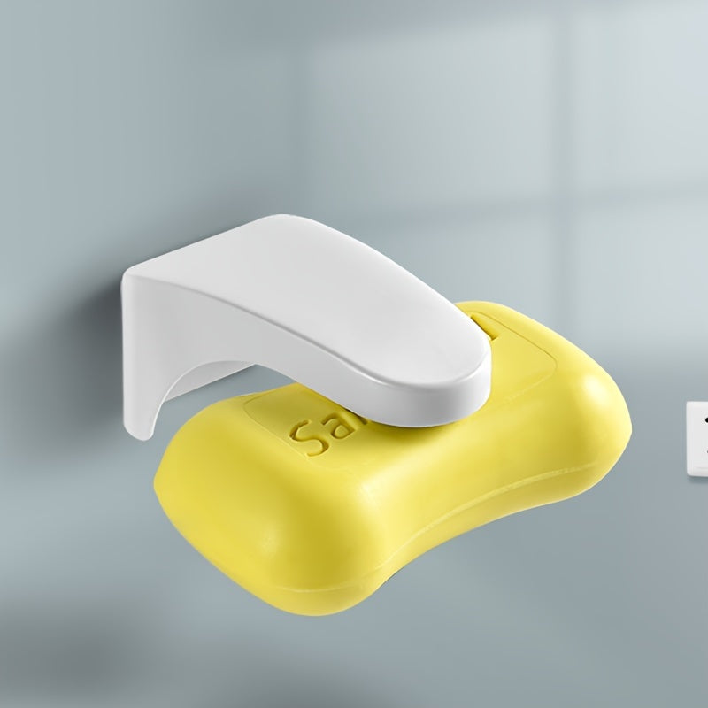 Dispensador de jabón magnético de pared con estante de almacenamiento con drenaje para baño