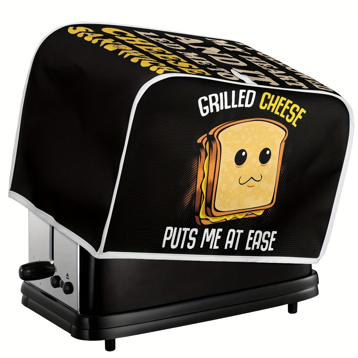 Yumshoq toster qoplami, chiroyli tost naqshli, chang va barmoq izlariga qarshi himoya qiladi, kichik oshxona texnikasi uchun mos, S o'lcham.