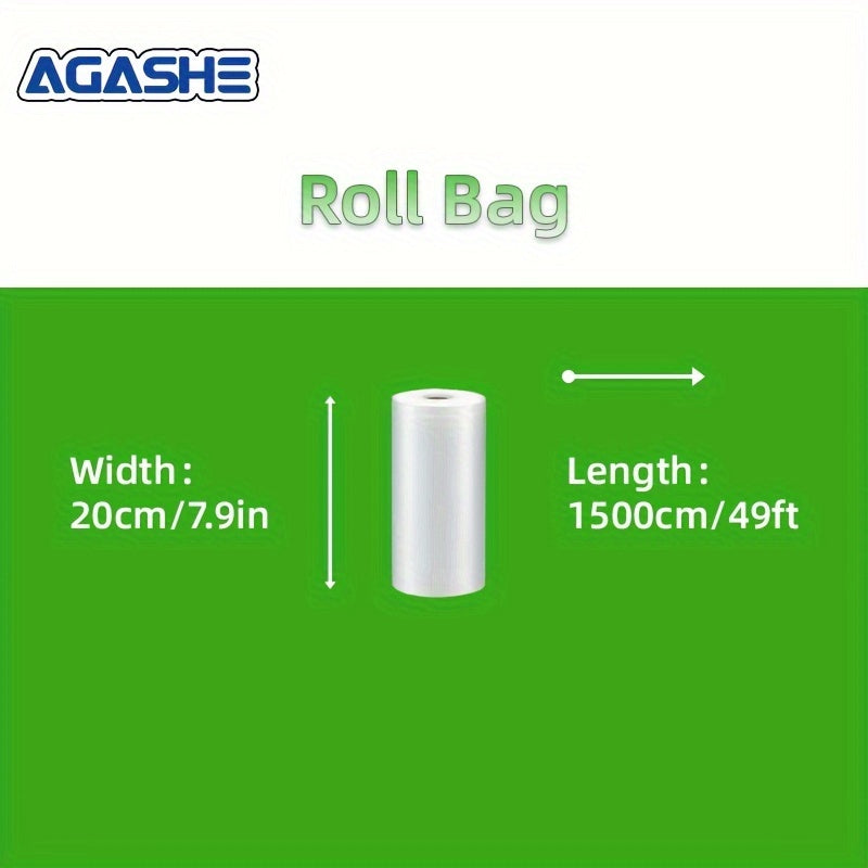 Bolsas de vacío extra grandes 1500cm 49ft, con temática de panda, PE+PA, para almacenamiento de alimentos