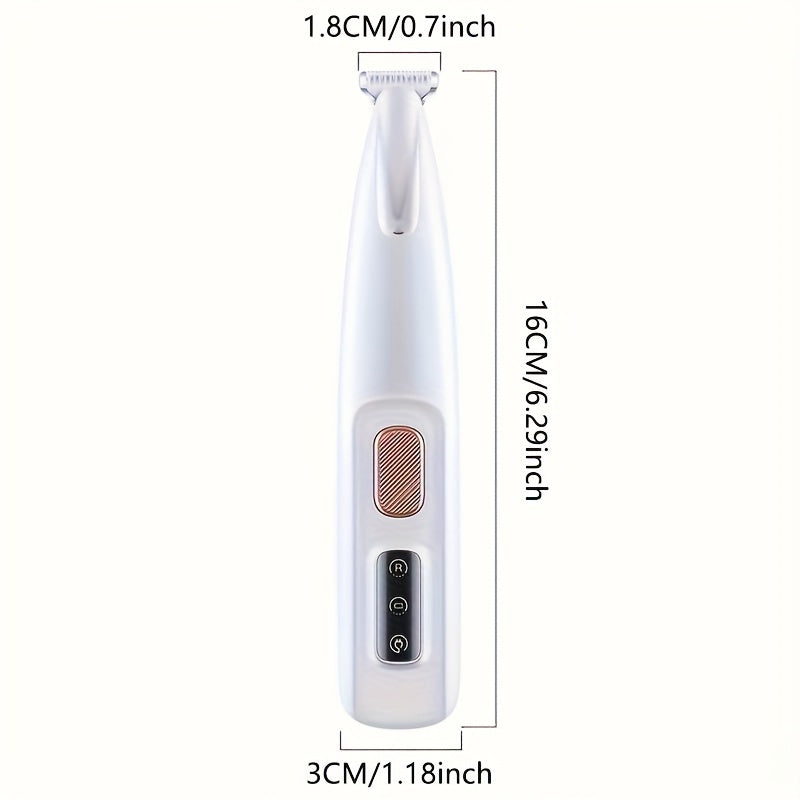 Pet Grooming Clippers with LED Light Low Noise Long Battery Life Rechargeable USB Battery