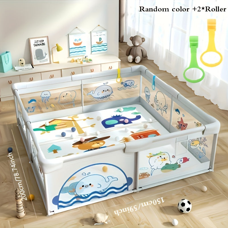 Large Indoor and Outdoor Enclosures with Pull Rings, Doors, Safety Guardrails and Non-Slip Bases