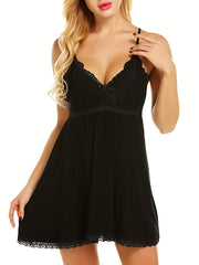 Ayollar uchun v-yuzi ochiq, orqasi ochiq, dantel ichki kiyim to'plami va ichki shim.