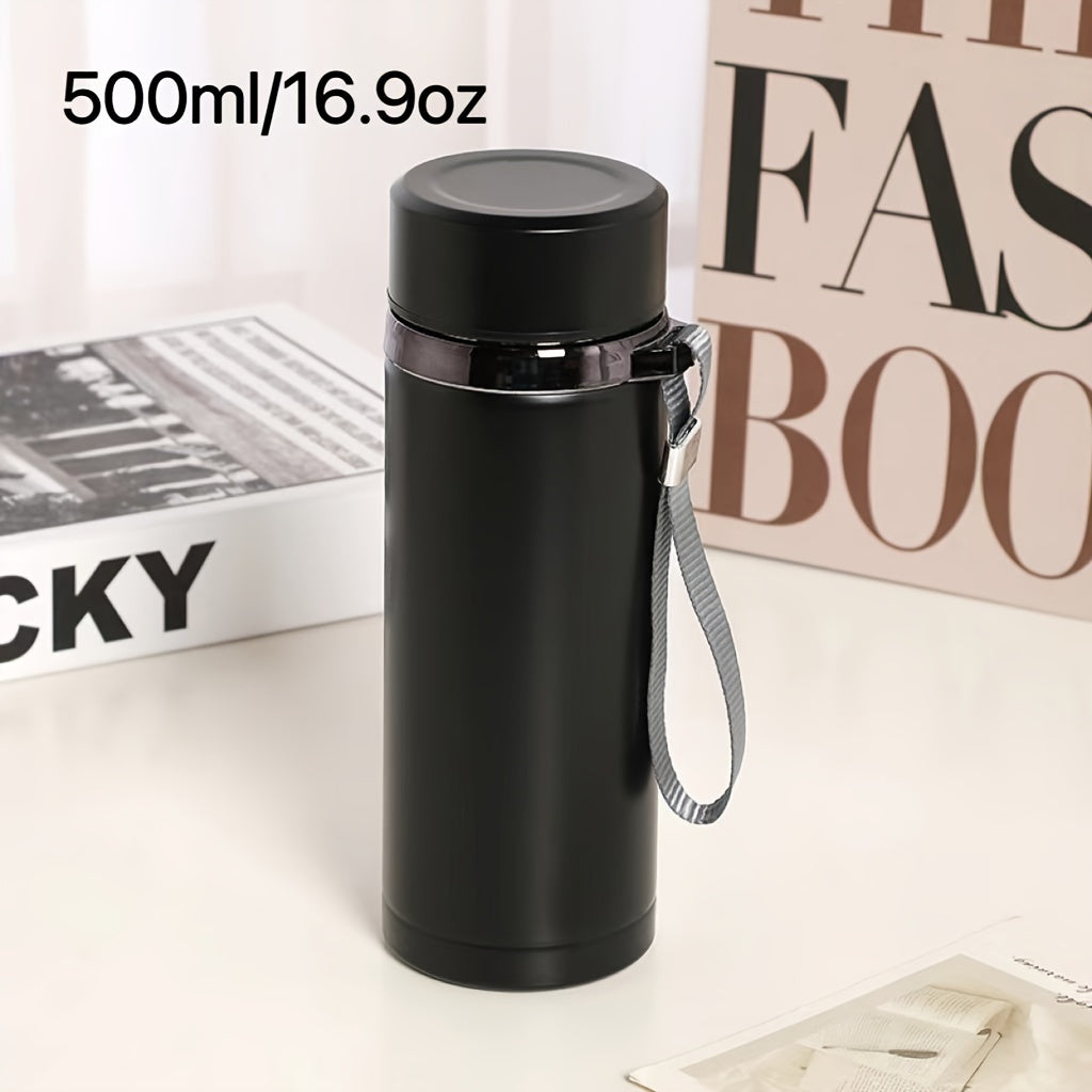 Men's Stainless Steel Travel Mug with Tea Strainer Large Capacity Wholesale