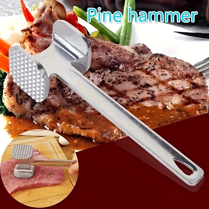 Aluminum Meat Tenderizer Hammer Dual-Sided Flat Pounding Kitchen Tool