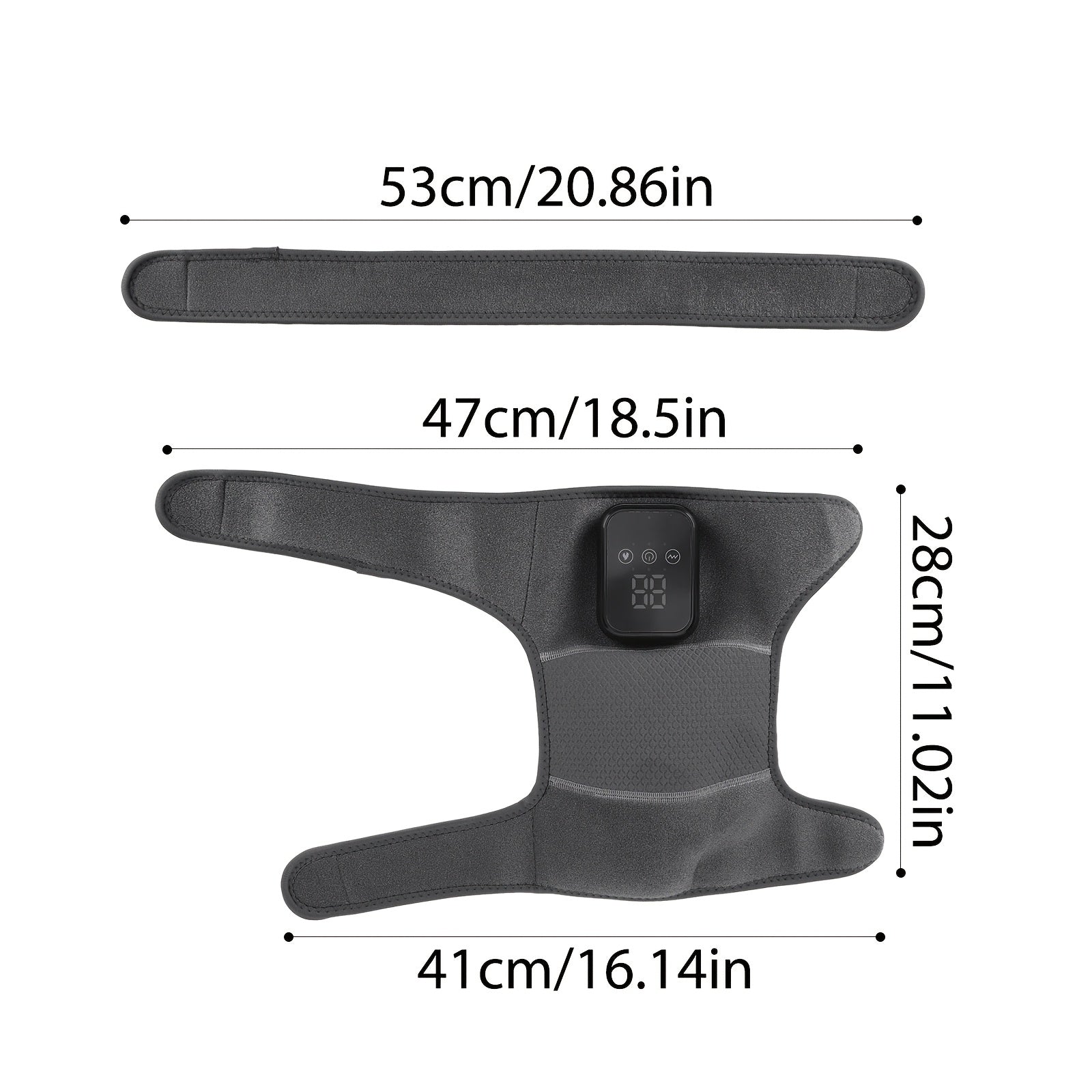 Rechargeable 3-in-1 Wireless Massager for Knee Elbow Shoulder with 3 Vibration Modes