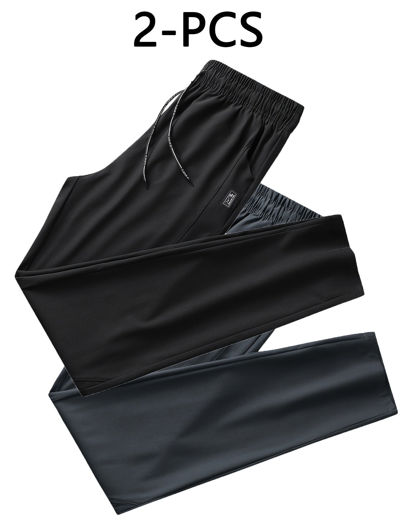 Men's Quick-Dry Athletic Pants with Stretch Fabric and Pockets