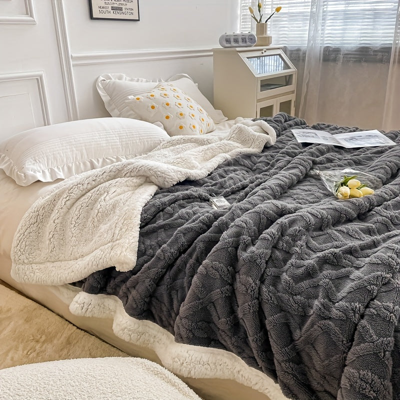 Thick Velvet Blanket for Bed and Sofa Cozy All-Season Home Decor