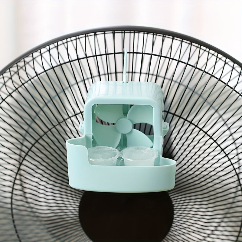 Portable Clip-On Fan Cooler with Ice and Mist Cooling Technology Battery-Free Lightweight Compact Personal Summer Fan