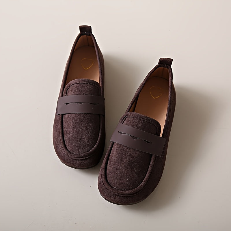 Women's Casual Fabric Slip-On Shoes for Spring Solid Color