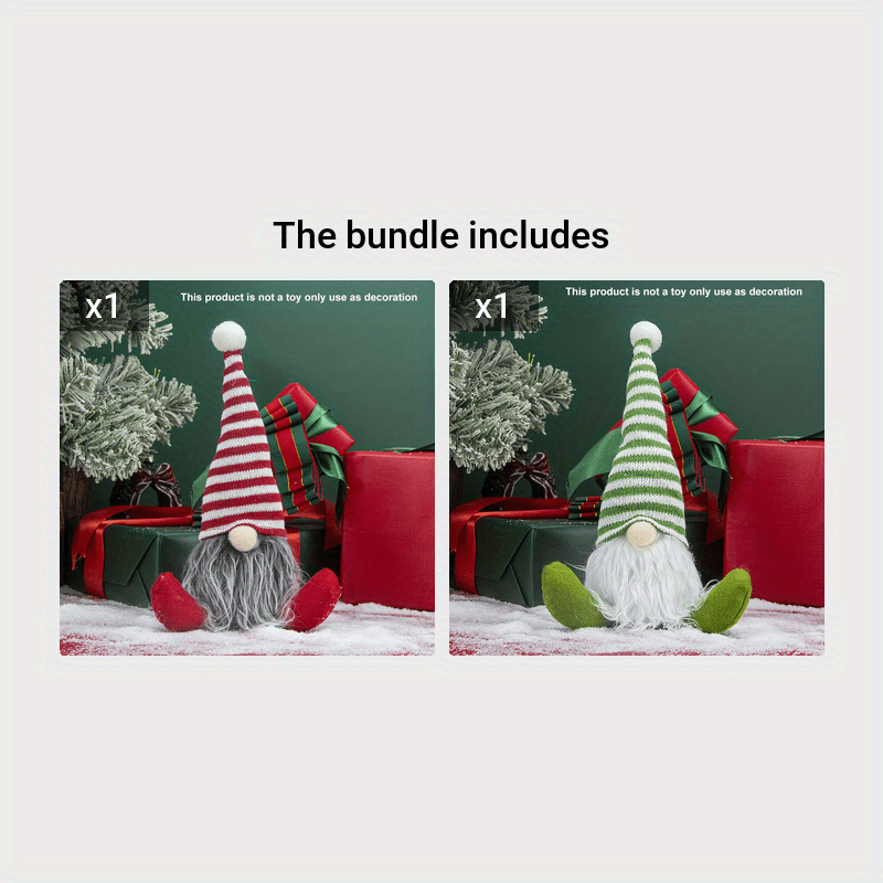 Adorno de colgante de árbol de Navidad del anciano sin rostro