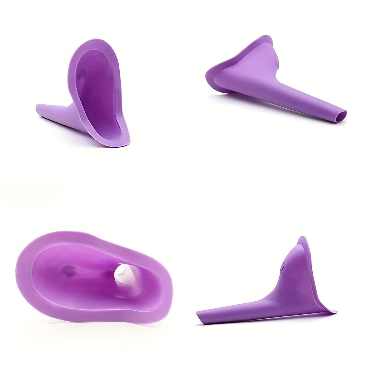 Women's Portable Emergency Urinal Purple Stand-Up Pee Device for Camping