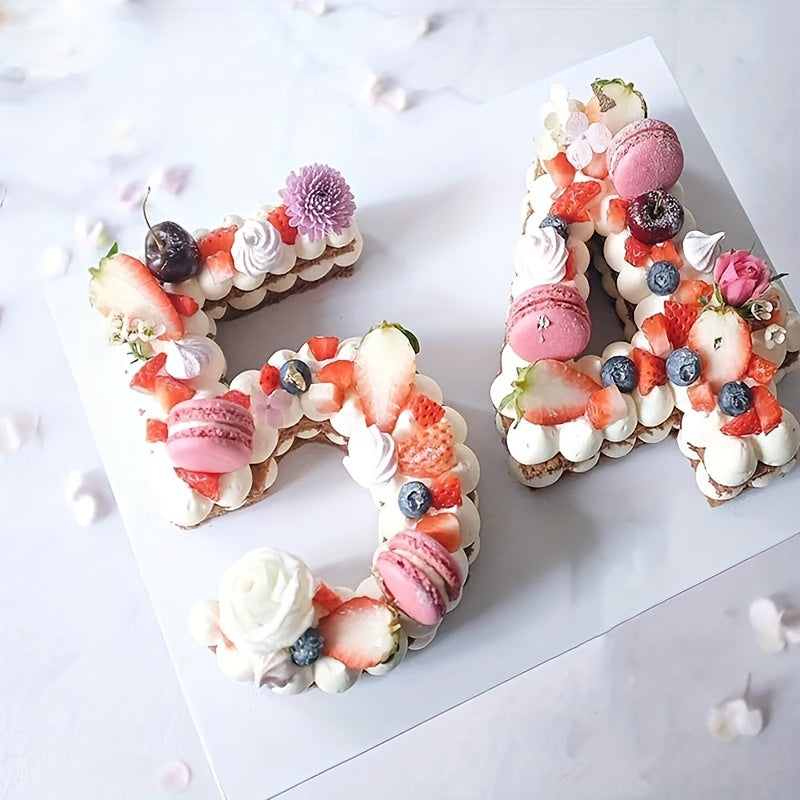 Number Cake Molds Set 9 Pieces, Food-Grade, for Baking and Decorating