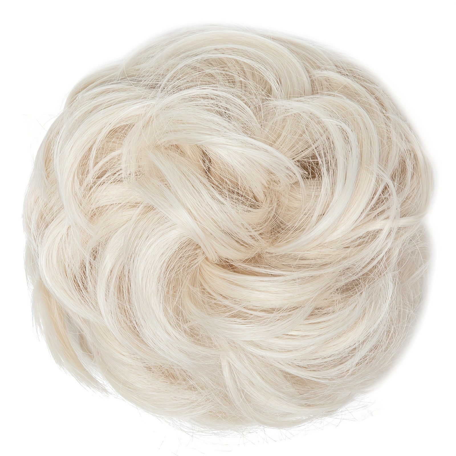 Women High-Temperature Fiber Wig with Sewn PET Hair Tie Elegant Style