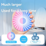 Uzoq muddatli 1000 Flushes 'Mighty Clean King' hojatxona idishlarini tozalash tabletkalari, ikki rangli va ikki ta'sirli, uy va mehmonxona uchun mukammal. Hidni nazorat qilish va qulay tozalash uchun zarur mehmonxona sanitariya ta'minotlari.