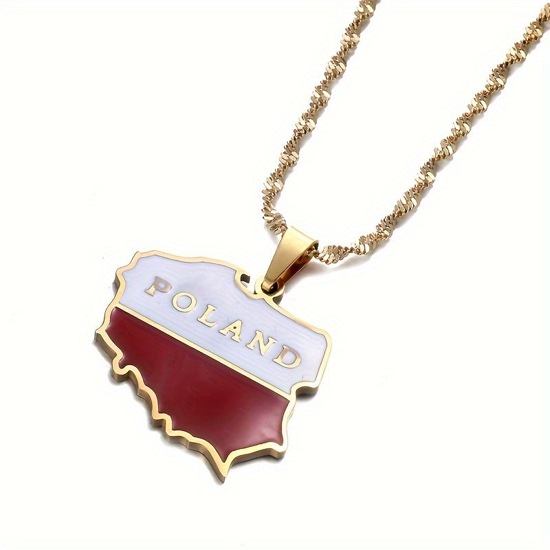 Стильное польское подвесное ожерелье для женщин - изготовлено из нержавеющей стали, с этническим и минималистичным дизайном, идеально подходит для повседневной носки или особых случаев, коллекция польских украшений.