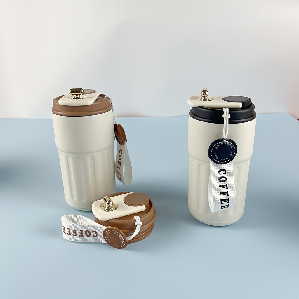 Double-Layer Stainless Steel Vacuum Coffee Mug Portable for Car Travel