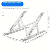 Portable ABS Laptop and Tablet Stand with Adjustable Height Foldable Non-Slip