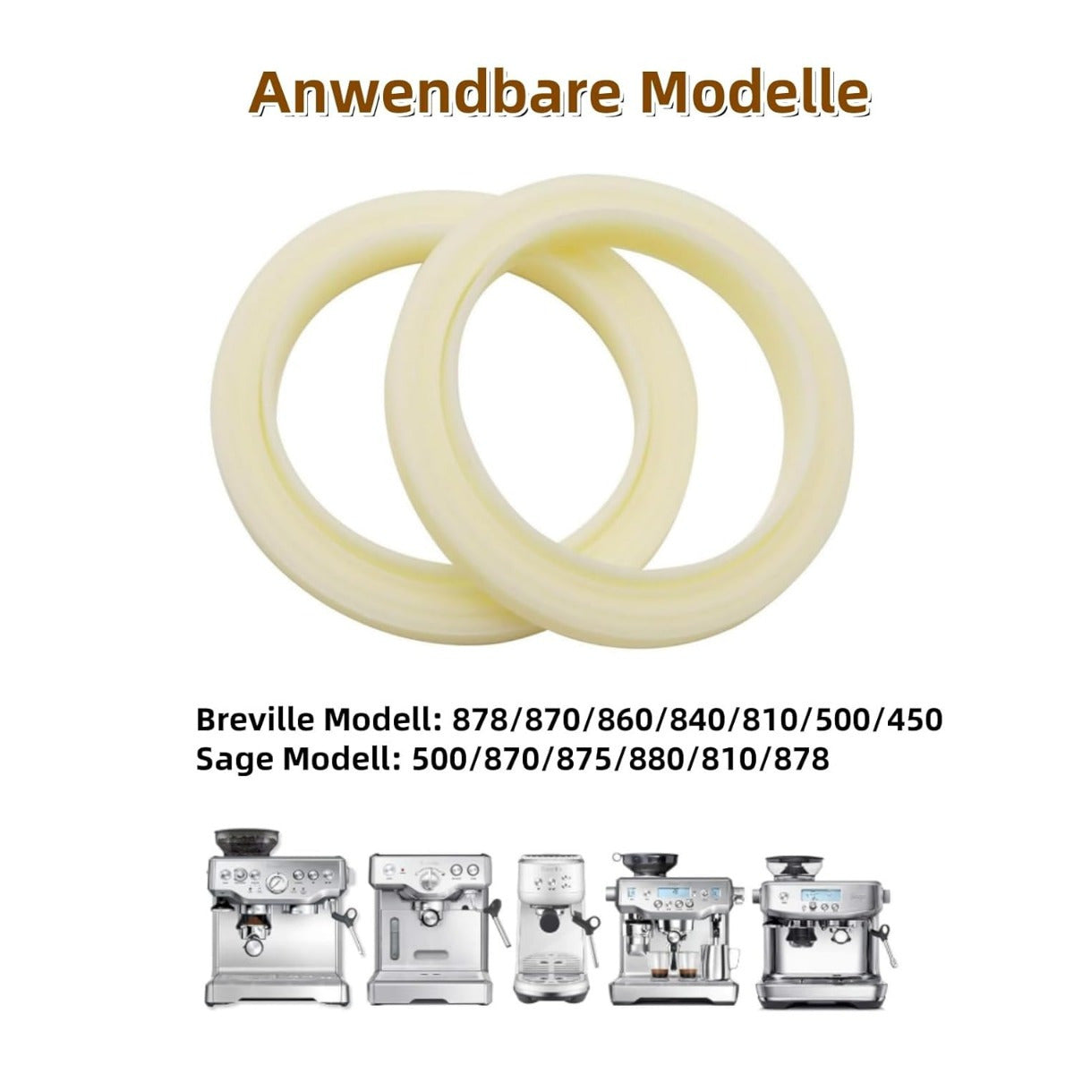 Set of 4 54mm Espresso Machine O-Ring Seals for Coffee Maker Replacement