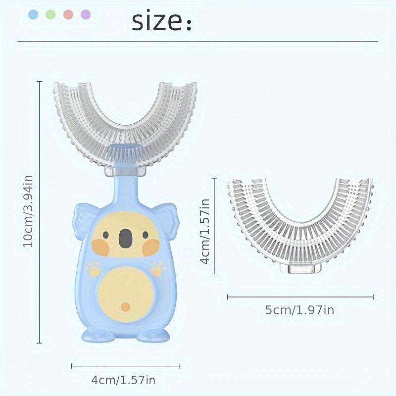 U-Shaped Toothbrush Soft Silicone Brush Head Manual Oral Teeth Cleaning