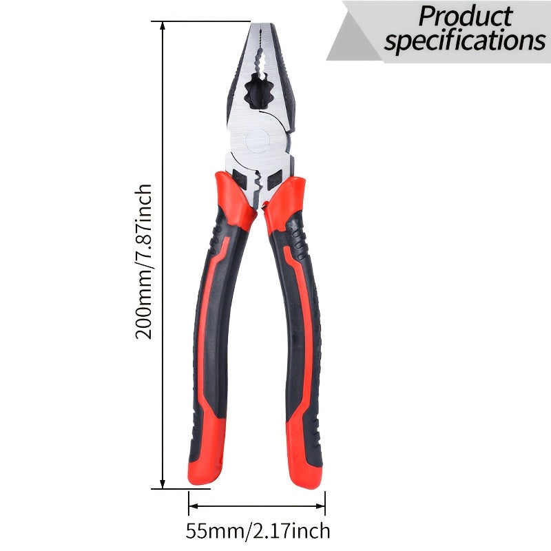 Industrial Steel Pliers Set Includes Diagonal and Needle Nose Pliers