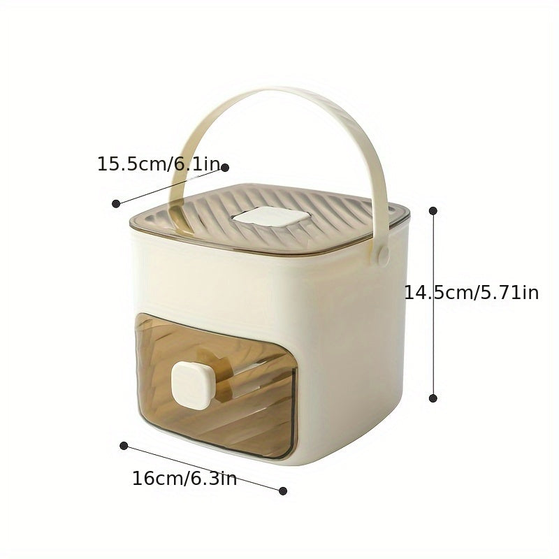 Square Ice Cube Maker Large Capacity Double Layer Kitchen Utility