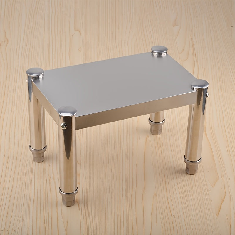 Stainless Steel Kitchen Storage Rack Single Tier Desktop Organizer Countertop Shelf