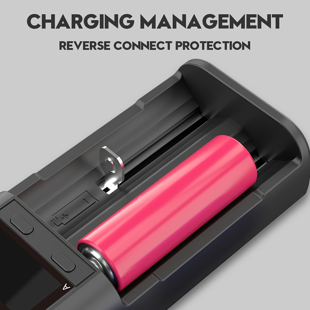 1 dona POWERKAN Dual Slot USB qayta zaryadlanadigan batareya zaryadlovchisi kameralar uchun, plastik material, 36V va undan past ishlash voltaji, litiy va nikel-metal gidrid uchun ko'p funksiyali aqlli zaryadlovchi.