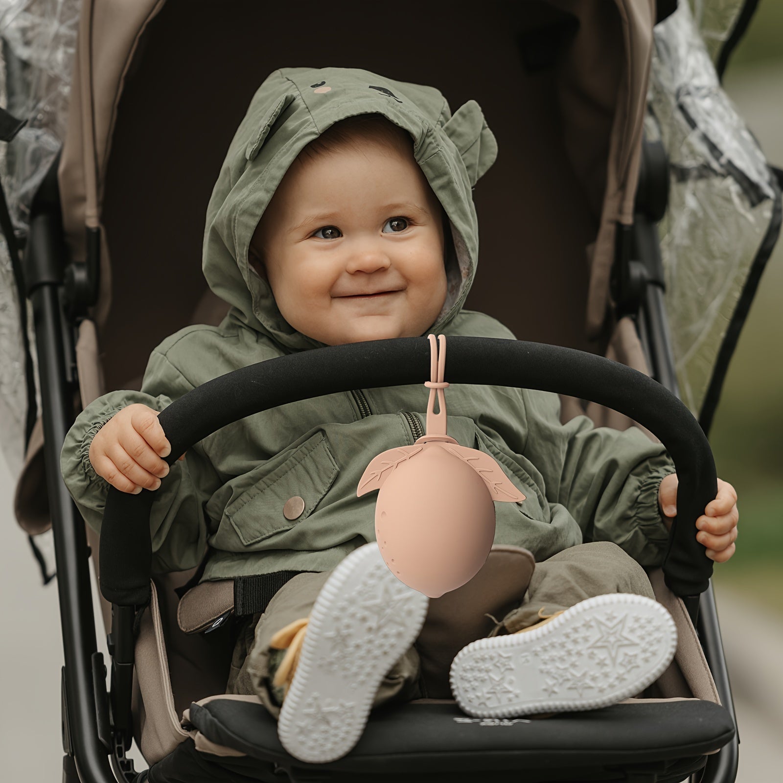 Silicone Pacifier Holder Case for Babies 0-3 Years Lemon Shape Portable Storage