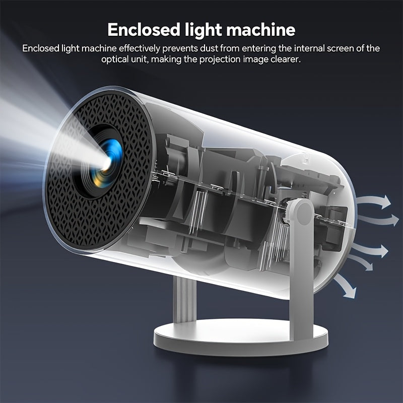 Mini Portable Home Theater Projector with WiFi and USB Connectivity