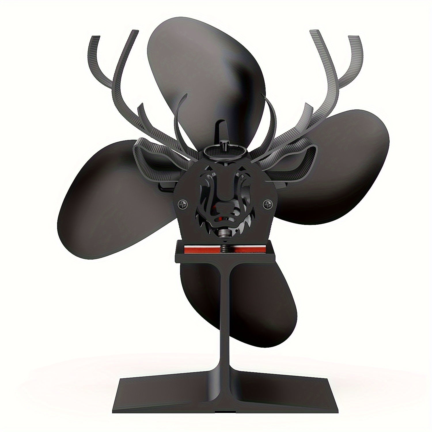 Deer Shaped Fireplace Fan Wood Stove Thermoelectric No Electricity Needed Camping Gift