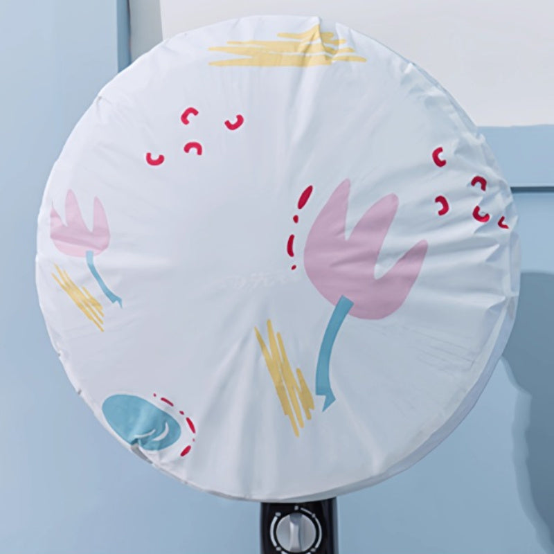 Пластиковый защитный чехол для электрического вентилятора от пыли для настенного и напольного крепления