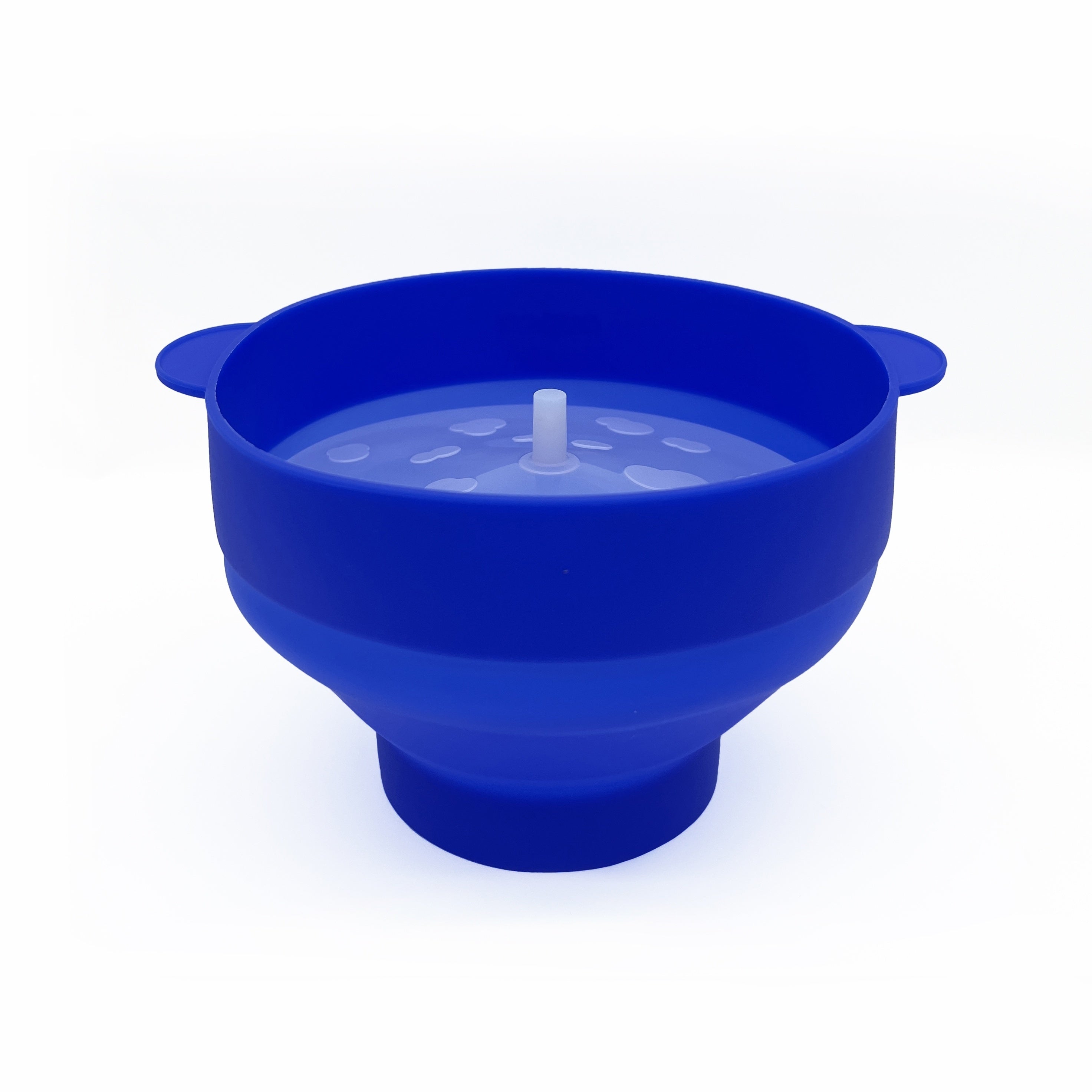 Conjunto de cubos de palomitas de silicona plegables con tapa para hacer palomitas de aire caliente