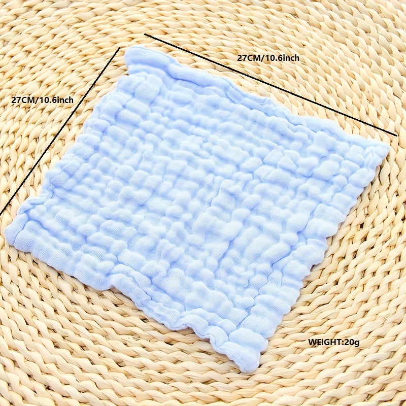 Set of 5 Baby Muslin Washcloths for Newborns Soft Cotton Face Towels Absorbent