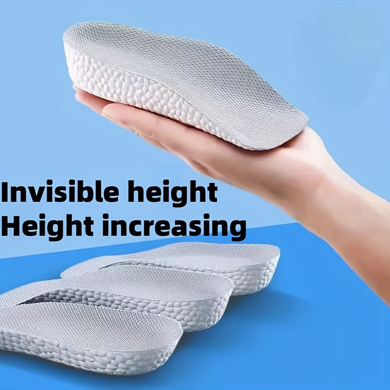 Unisex balandlikni oshiruvchi insoles nafas oladigan arka qo‘llab-quvvatlash oyoq kiyim padlari