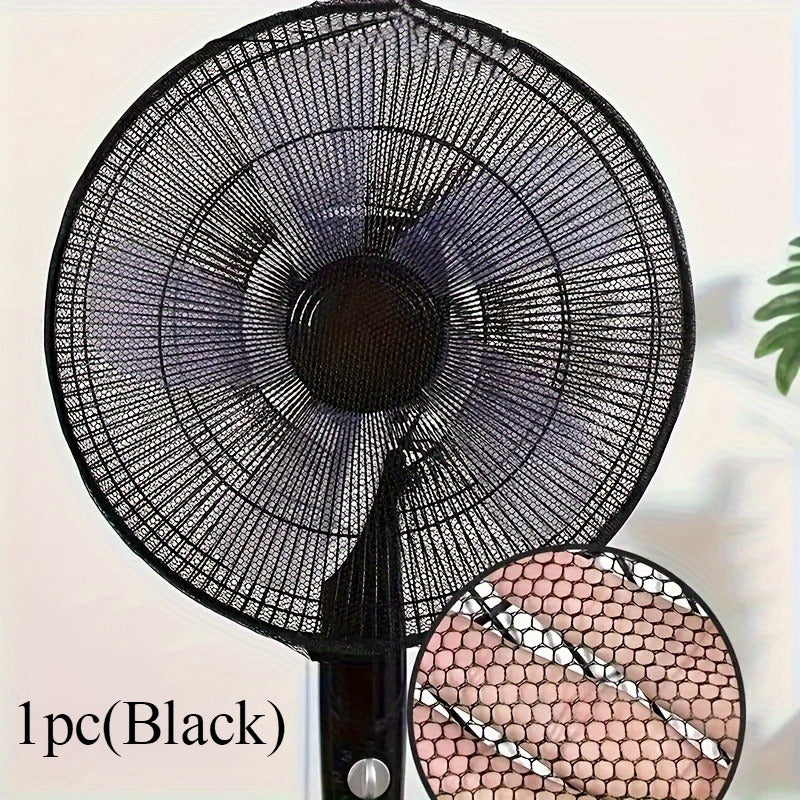 Регулируемый пылезащитный чехол из полиэстера с защитой пальцев, моющаяся защитная сетка для вентиляторов для дома и офиса