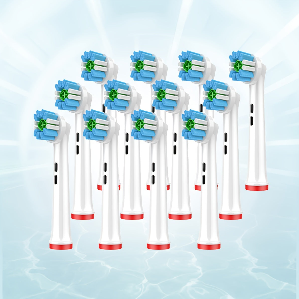 Cabezas de cepillo de dientes eléctricas reemplazables, limpieza multifuncional en múltiples ángulos, paquete de 4/8/20