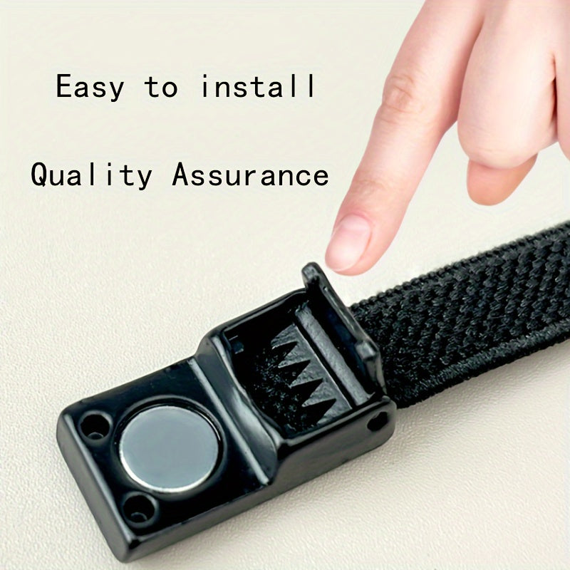 Unisex Elastic No-Tie Shoelaces with Magnetic Buckle Lightweight Polyester