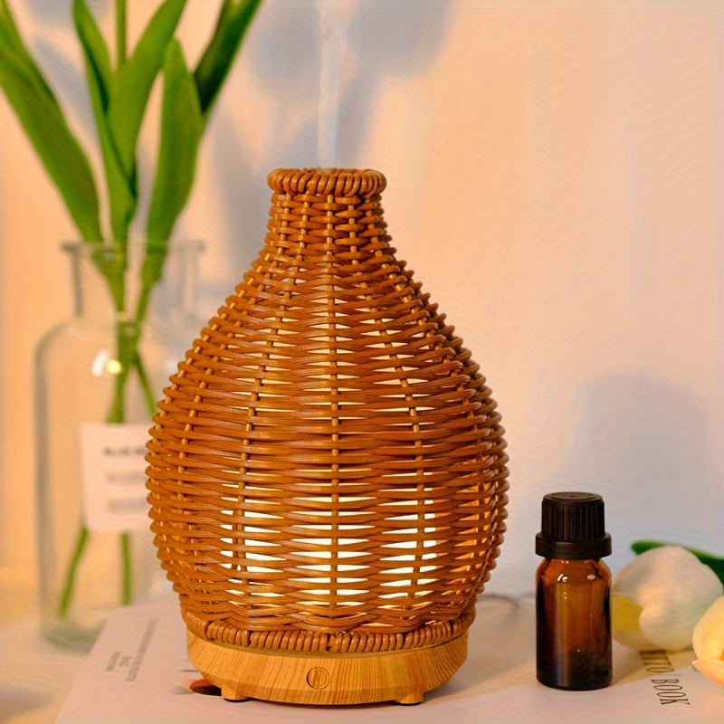 Wicker Humidifier for Sleep and Relaxation with Aromatherapy for Bedroom Office Travel