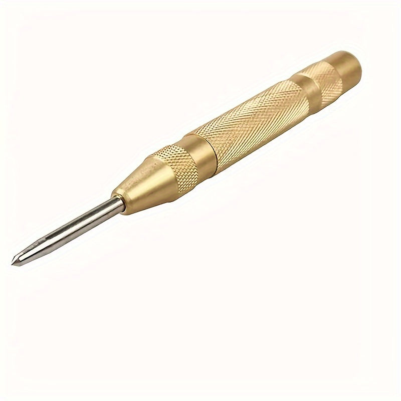 5-Inch Steel Spring-Loaded Automatic Center Punch for Precise Marking