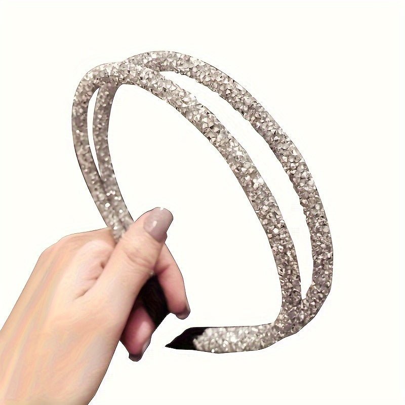 Women’s Rhinestone Headband Polyester Vintage Elegant for Daily Wear and Occasions