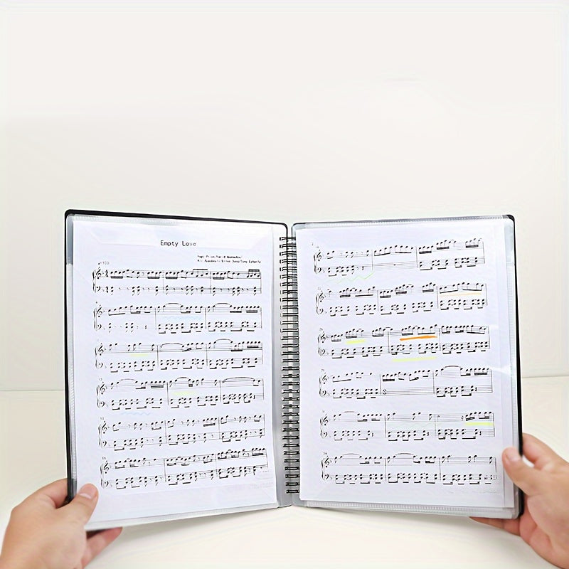 Carpeta A4 de 40 bolsillos para organización y protección de documentos y partituras