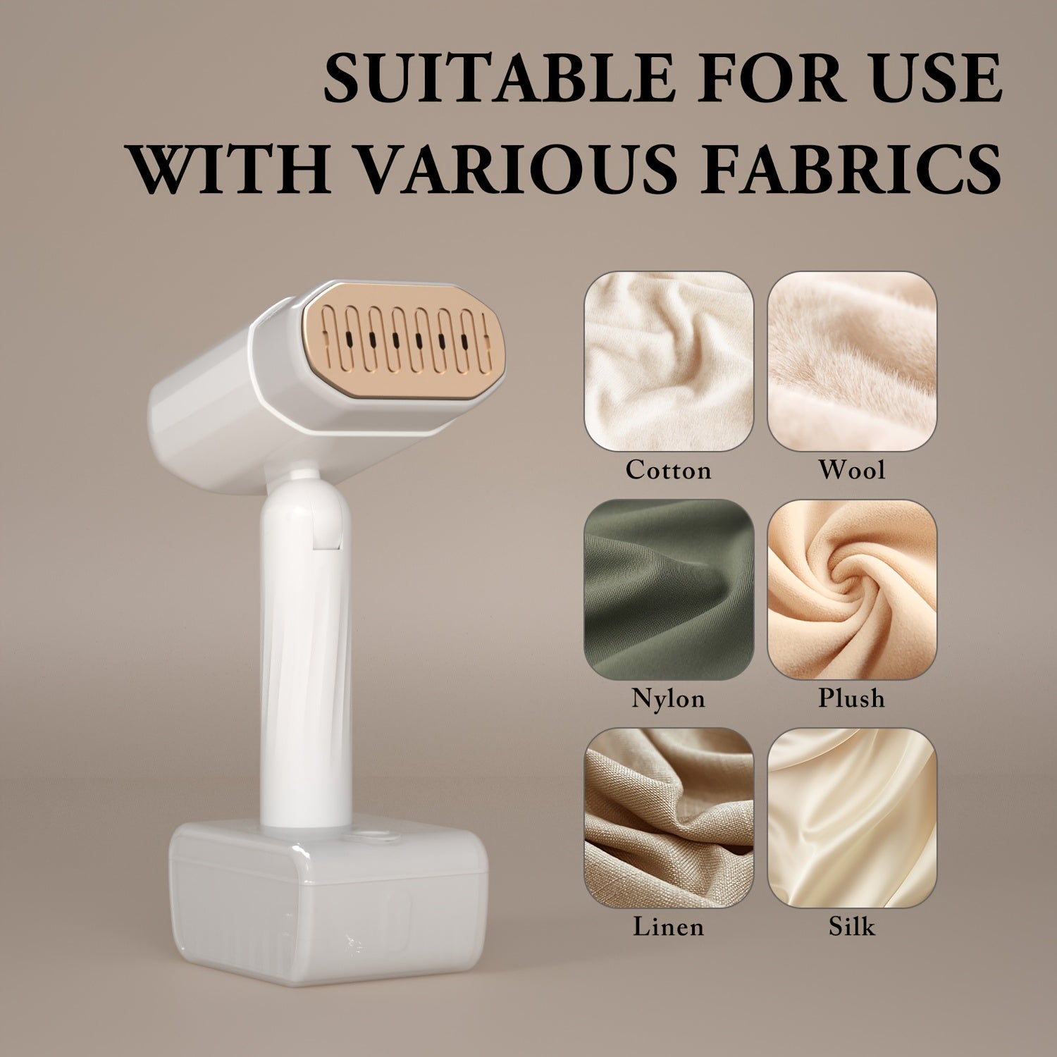 Portable Mini Steam Iron 1800W with 330ML Water Tank and Adjustable Temperature