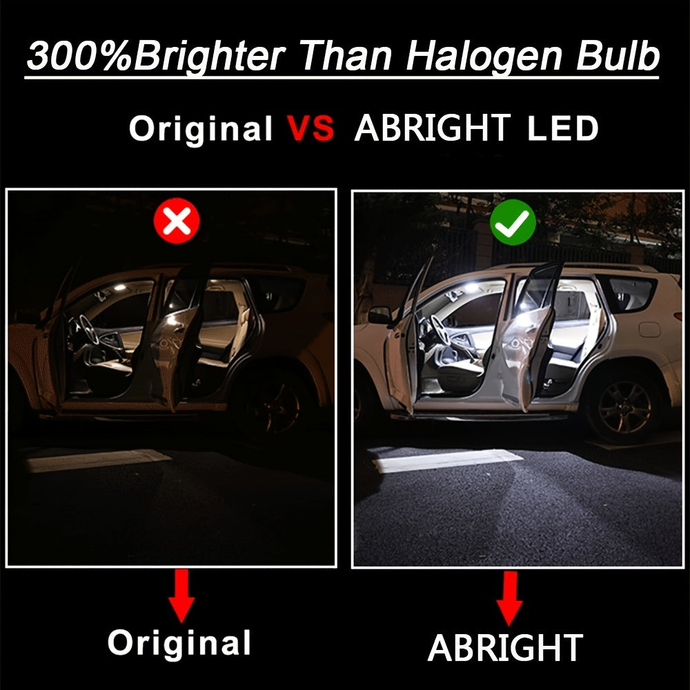 Interior LED Light Kit for Car Vehicles, Bright White, Easy Install