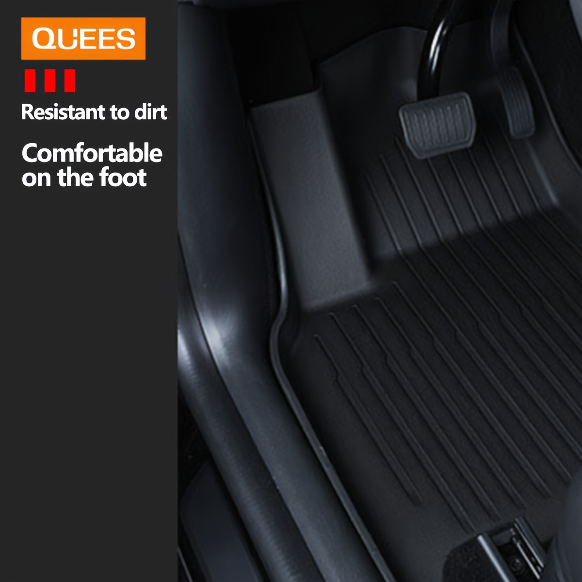 Car Floor Mats for Model Y and Model 3 TPE Durable Floor Liners