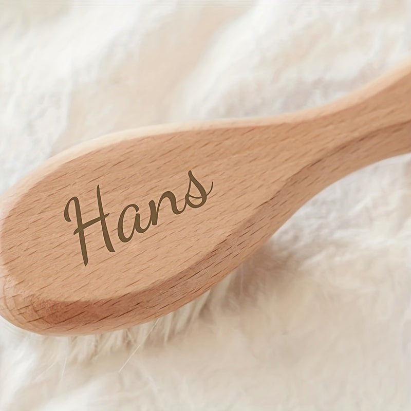 Custom Engraved Baby Hair Brush for Newborns, Shower Gift, Keepsake